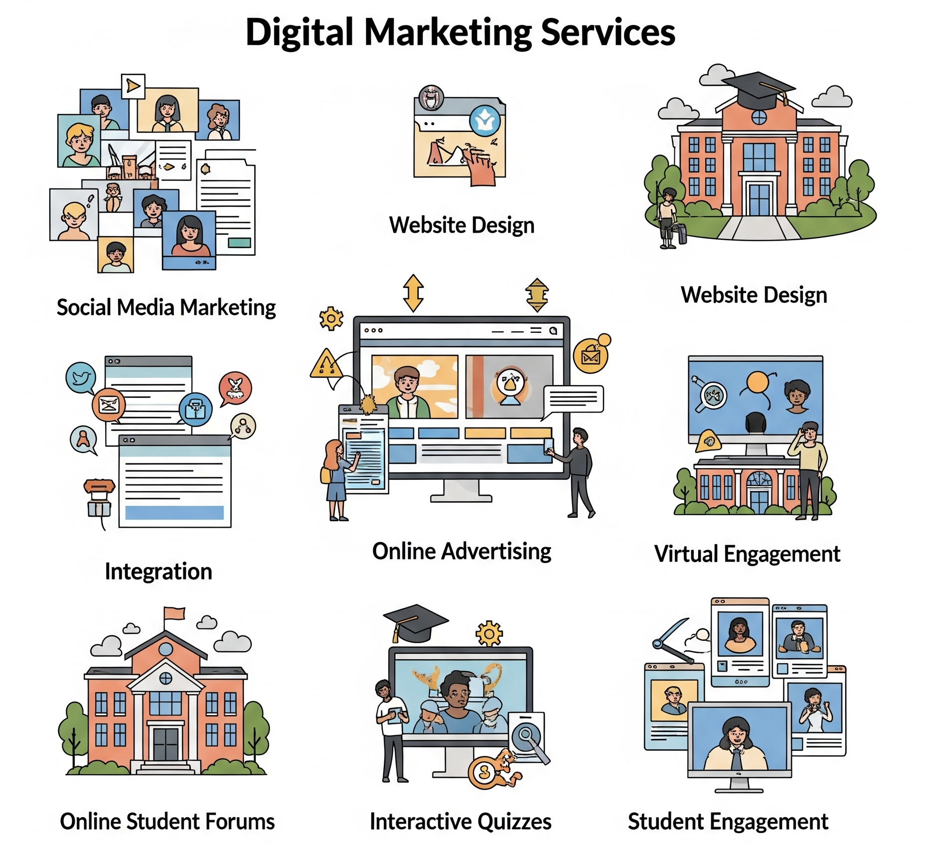 Digital maketing services for colleges