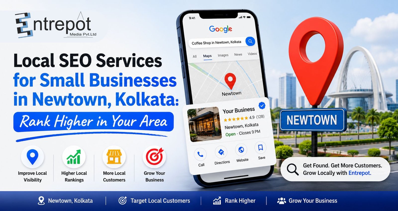 Local SEO Services for Small Businesses in Newtown, Kolkata: Rank Higher in Your Area